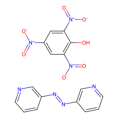 Dipyridin-3-yldiazene; 2,4,6-trinitrophenol structure