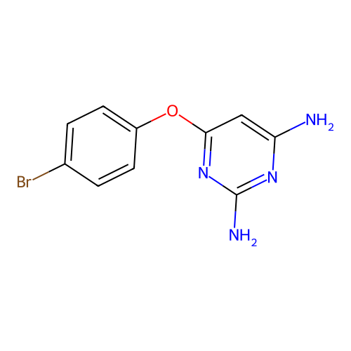 6-(4-溴苯氧基)嘧啶-2,4-二胺 structure