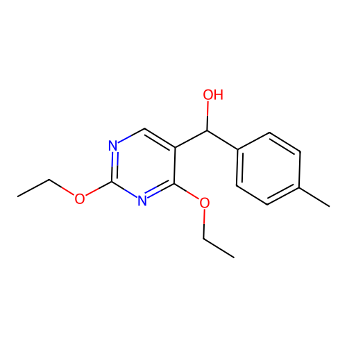 (2,4-Diethoxypyrimidin-5-yl)-(4-methylphenyl)methanol structure