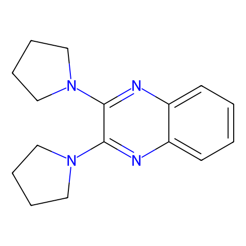 2,3-Dipyrrolidin-1-ylquinoxaline structure