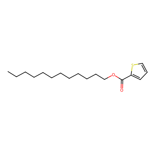 2-Thiophenecarboxylic acid, dodecyl ester structure