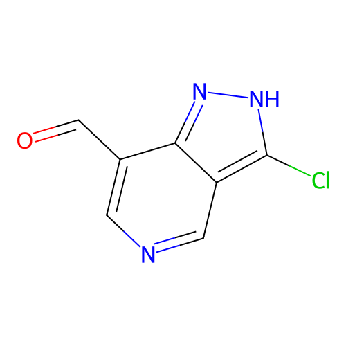 3-Chloro-1H-pyrazolo[4,3-c]pyridine-7-carbaldehyde structure