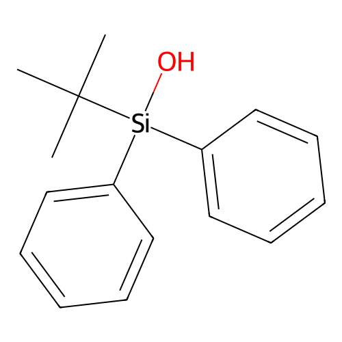 Silanol, (1,1-dimethylethyl)diphenyl- structure
