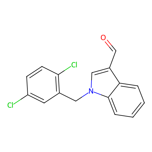 1H-Indole-3-carboxaldehyde, 1-[(2,5-dichlorophenyl)methyl]- structure