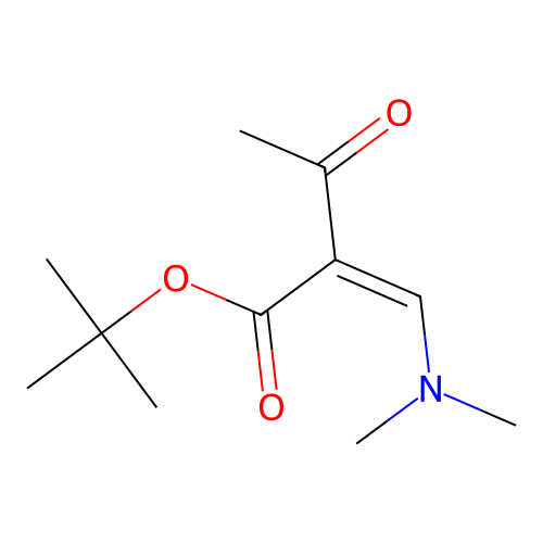 1,1-Dimethylethyl (2Z)-2-((dimethylamino)methylene)-3-oxobutanoate structure