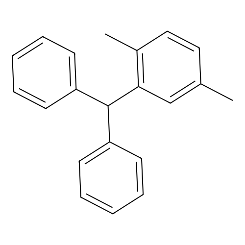 2-(Diphenylmethyl)-1,4-dimethylbenzene structure