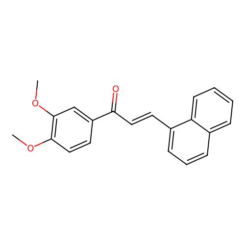 1-(3,4-Dimethoxyphenyl)-3-(naphthalen-1-yl)prop-2-en-1-one structure