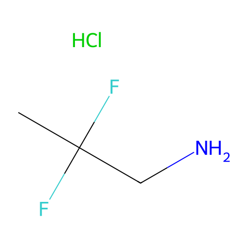 2,2-Difluoropropylamine hydrochloride structure