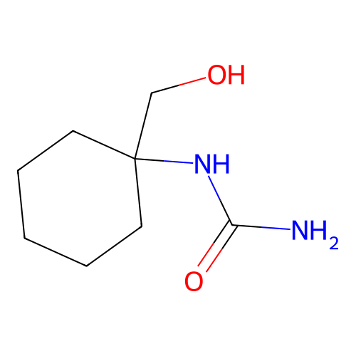 1-[1-(Hydroxymethyl)cyclohexyl]urea structure