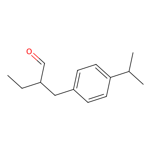 2-[(4-Propan-2-ylphenyl)methyl]butanal structure