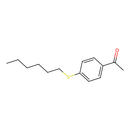1-[4-(Hexylsulfanyl)phenyl]ethanone structure