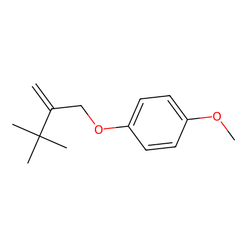 1-(3,3-Dimethyl-2-methylidenebutoxy)-4-methoxybenzene structure