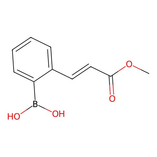 [2-(3-Methoxy-3-oxoprop-1-enyl)phenyl]boronic acid structure