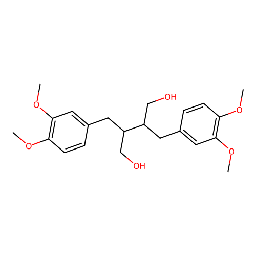 1,4-Butanediol, 2,3-bis[(3,4-dimethoxyphenyl)methyl]- structure
