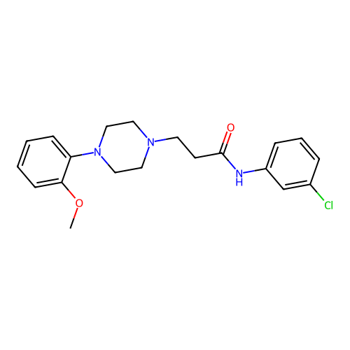 N-(3-chlorophenyl)-3-[4-(2-methoxyphenyl)piperazin-1-yl]propanamide structure