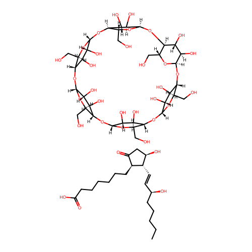 Alprostadil alfadex structure