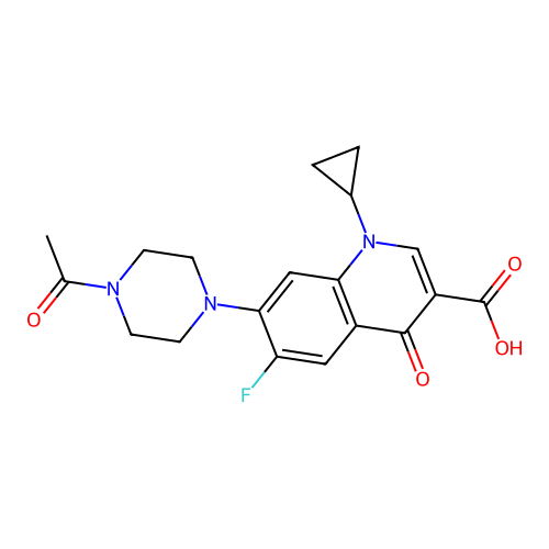 n-acetylciprofloxacin structure