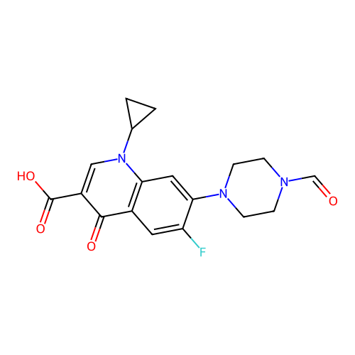 Formyl Ciprofloxacin structure