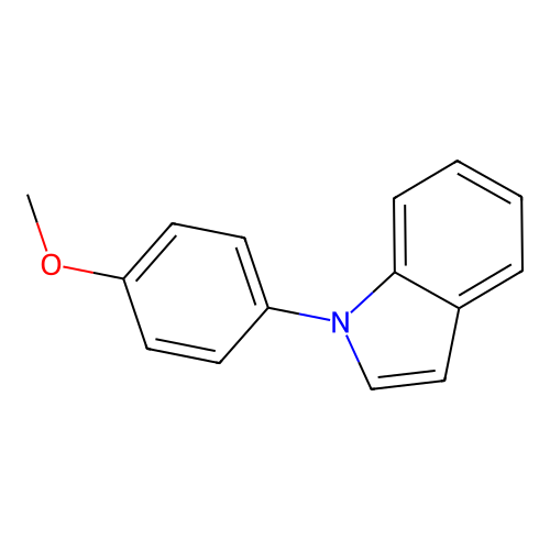 1-(4-methoxyphenyl)-1H-indole structure