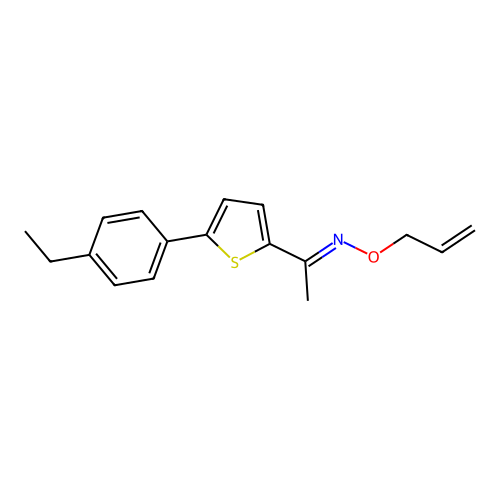 Ethanone, 1-(5-(4-ethylphenyl)-2-thienyl)-, O-2-propenyloxime structure