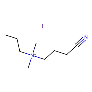3-Cyano-N,N-dimethyl-N-propylpropan-1-aminium iodide structure