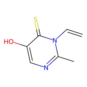 3H-Pyrimidine-4-thione, 5-hydroxy-2-methyl-3-vinyl- structure