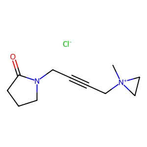 Aziridinium, 1-methyl-1-(4-(2-oxo-1-pyrrolidinyl)-2-butynyl)-, chloride structure