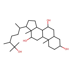 24-Methylcholestane-3,7,12,25-tetrol structure