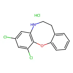 1,3-dichloro-6,7-dihydro-5H-dibenz(b,g)-1,4-oxazocine structure