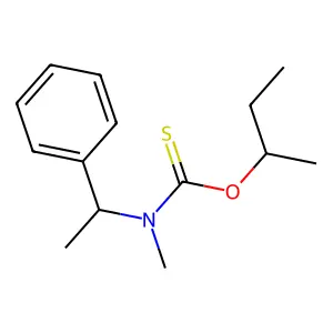 1-butan-2-yloxy-N-methyl-N-(1-phenylethyl)methanethioamide structure