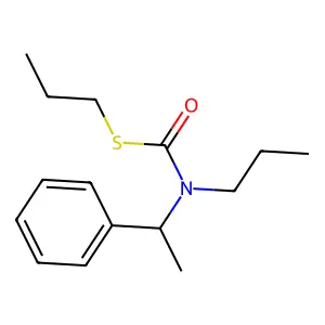 Carbamothioic acid, (1-phenylethyl)propyl-, S-propyl ester structure