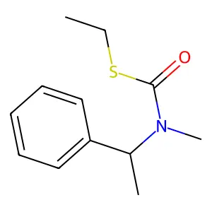 Carbamothioic acid, methyl(1-phenylethyl)-, S-ethyl ester structure