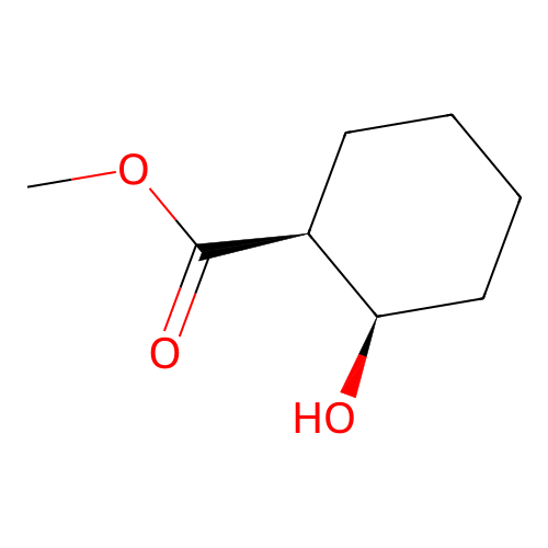 methyl (1S,2R)-2-hydroxycyclohexane-1-carboxylate structure