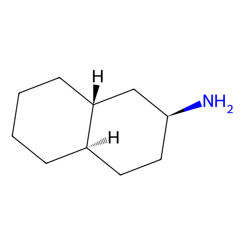 rel-(2R,4aS,8aS)-Decahydro-2-naphthalenamine structure