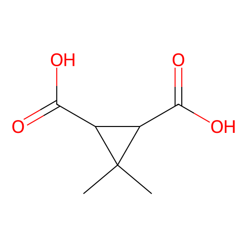 3,3-Dimethyl-1,2-cyclopropanedicarboxylic acid structure