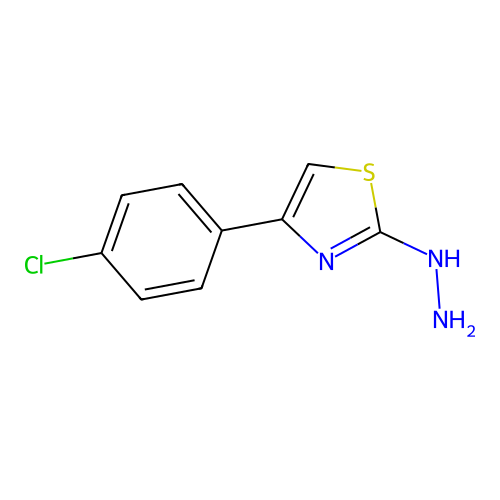 4-(4-Chlorophenyl)-2-hydrazinyl-1,3-thiazole structure