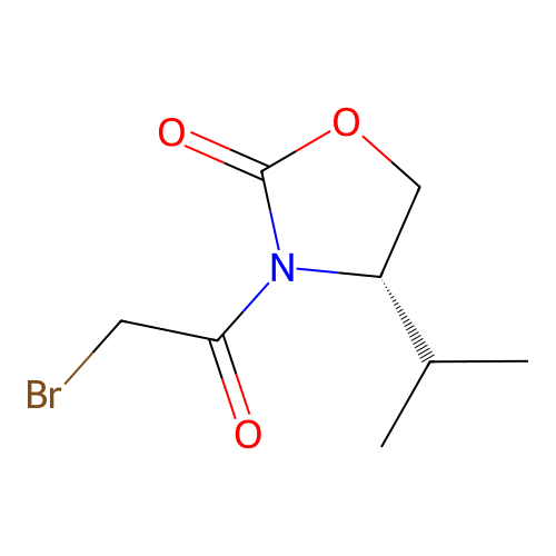 (4S)-3-(2-Bromoacetyl)-4-(propan-2-YL)-1,3-oxazolidin-2-one structure