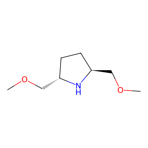 (S,S)-(+)-2,5-Bis(methoxymethyl)pyrrolidine structure