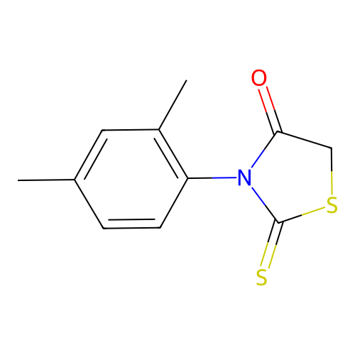 3-(2,4-Dimethyl-phenyl)-2-thioxo-thiazolidin-4-one structure