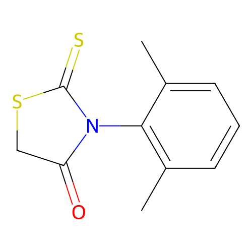 4-Thiazolidinone, 3-(2,6-dimethylphenyl)-2-thioxo- structure