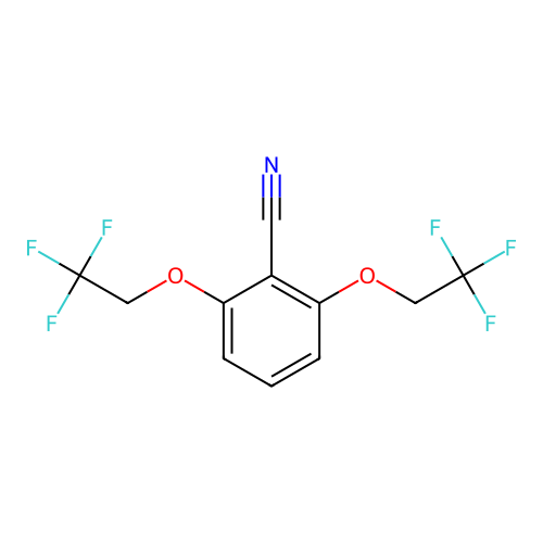 2,6-Bis(2,2,2-trifluoroethoxy)benzonitrile structure
