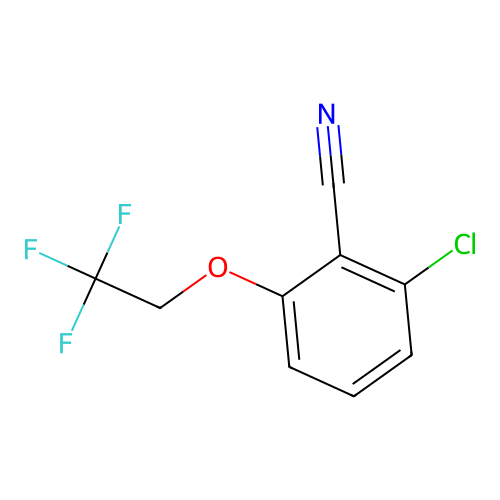2-Chloro-6-(2,2,2-trifluoroethoxy)benzonitrile structure