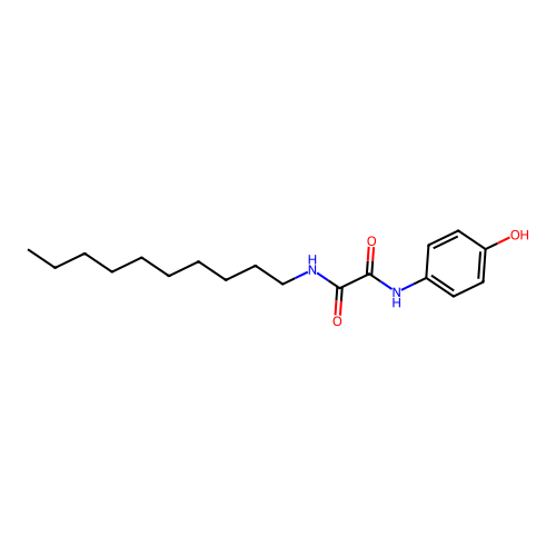 Ethanediamide, N-decyl-N'-(4-hydroxyphenyl)- structure