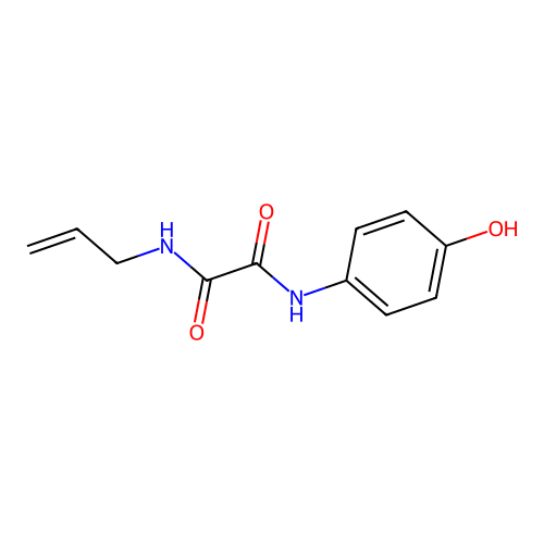 Ethanediamide, N-(4-hydroxyphenyl)-N'-2-propenyl- structure