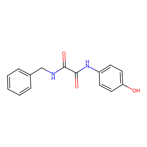 Ethanediamide, N-(4-hydroxyphenyl)-N'-(phenylmethyl)- structure