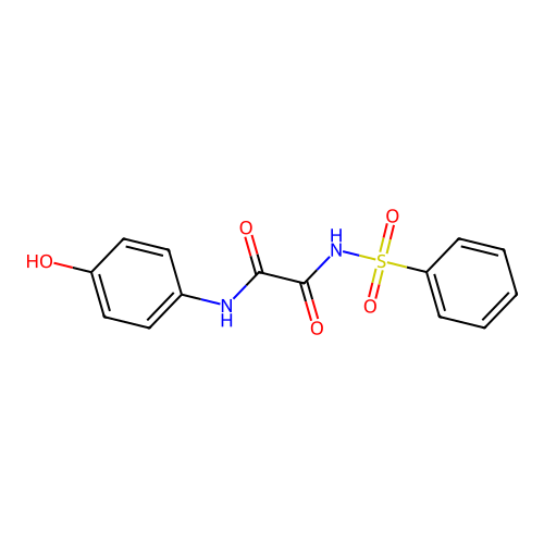 Ethanediamide, N-(4-hydroxyphenyl)-N'-(phenylsulfonyl)- structure
