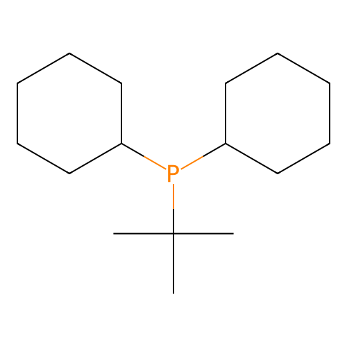 tert-Butyldicyclohexylphosphine structure