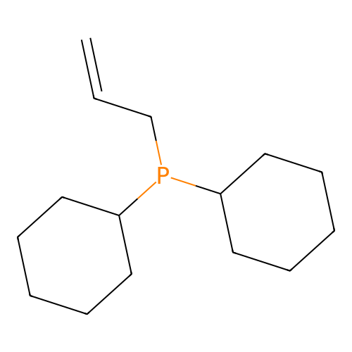 Dicyclohexyl-2-propen-1-ylphosphine structure