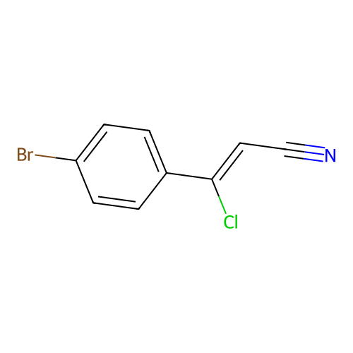 3-(4-Bromophenyl)-3-chloroacrylonitrile structure