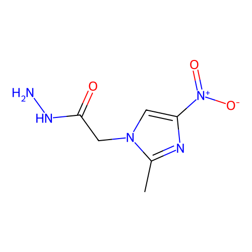 2-(2-methyl-4-nitro-1H-imidazol-1-yl)acetohydrazide structure